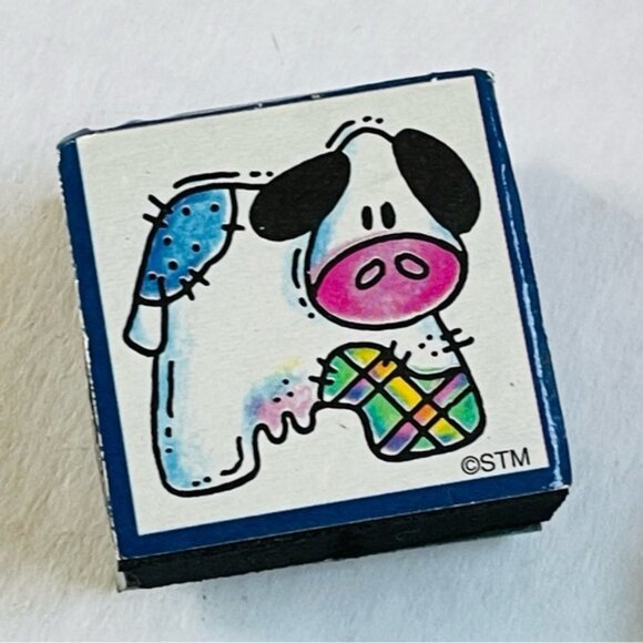 Mini Stamps Assorted 10 Pieces Duck Pooh Piggy Heart Shell Heart Gift Stamping - Picture 7 of 13